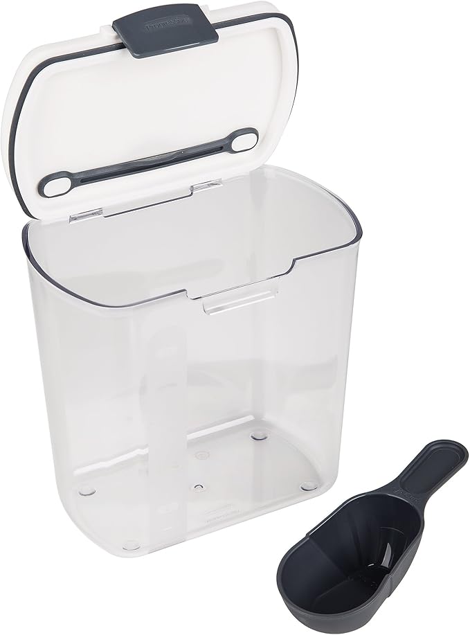 ProKeeper 2.5-Quart Grain Storage Container with Hinged Lid, Clear – BPA-Free, Airtight Seal, 5.5 x 7.65 x 7.25"
