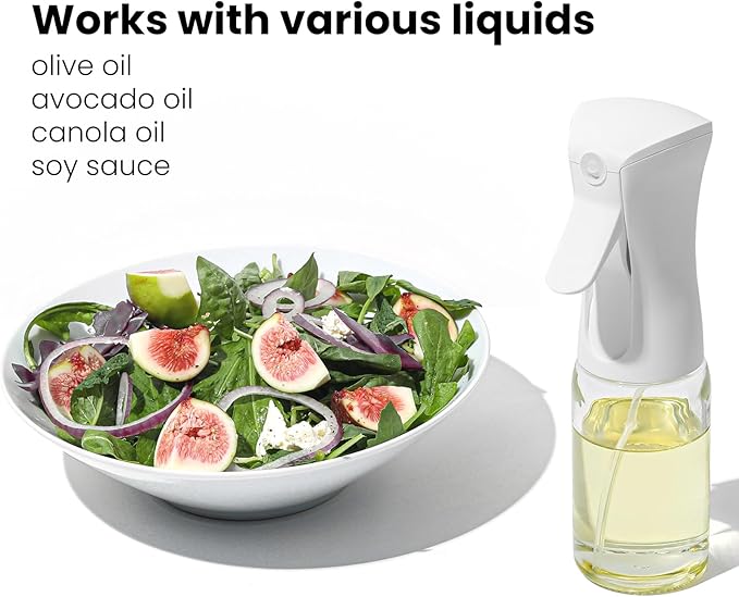 Mistifi glass Oliver Oil Sprayer for cooking, Spray bottle 6oz, Non-Aerosol Refillable Dispenser Oil Mister PS887