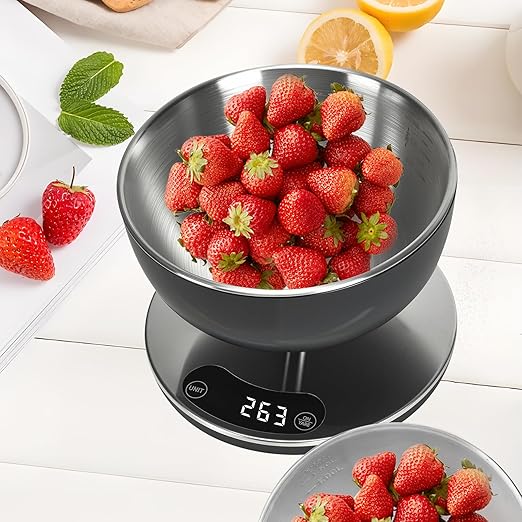 Electronic Kitchen Scale - Precise Digital Scale, Waterproof Stainless Steel, can be Used to accurately weigh Flour, Salt, Cooking and Baking preferences