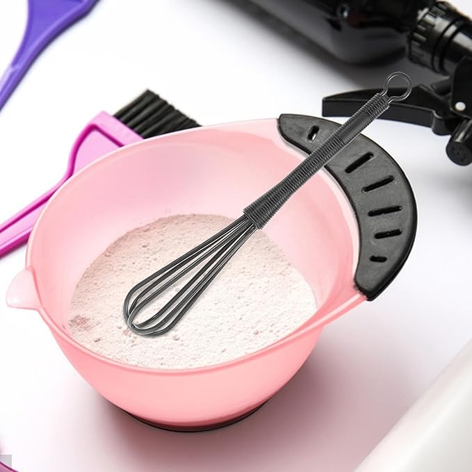 Ipetboom Small Plastic Whisks: 5pcs Mini Whisk for Hair Dye Color Mixing Hairdressing - 6.76X0.98in Versatile Kitchen Utensil Egg Beater for Blending Stirring Cooking Baking Versatile Tools