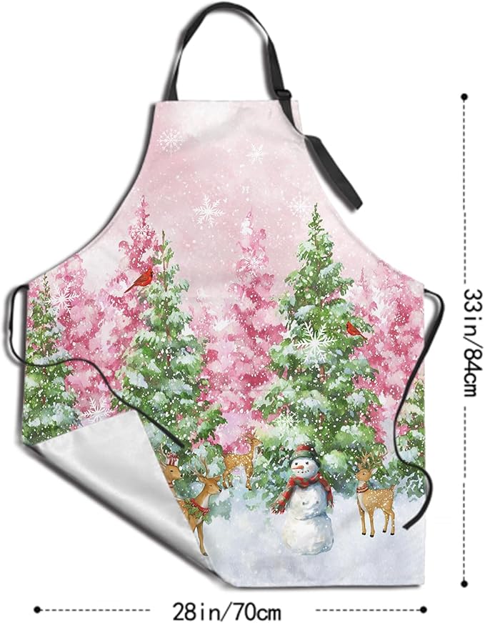 Funny Apron Polyester Grooming Aprons with Pocket for Cooking Kitchen Grilling Adults