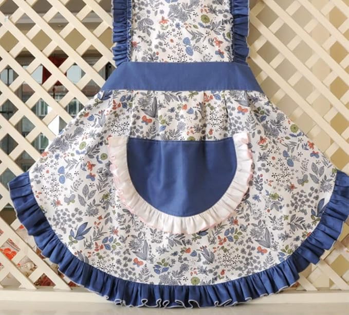 CRB Fashion Womens Cooking Baking Apron | Ladies, Woman, Kitchen Chef Aprons with Pocket