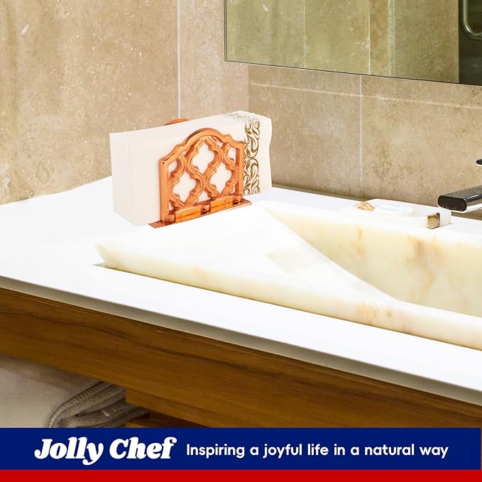 JOLLY CHEF 100 Disposable Hand Towels, Soft and Absorbent Linen Feel Dinner Napkin, Elegant Decorative Paper Guest Towels for Kitchen, Bathroom,Thanksgiving, Weddings,Parties, Gold and White