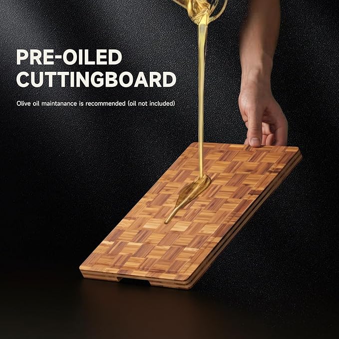 Large Cutting Board,Bamboo Wood Cutting Boards For Kitchen,3 Packs Chopping Board Set With Juice Groove, For Butcher Block,Vegetables,Fruits And Cheese