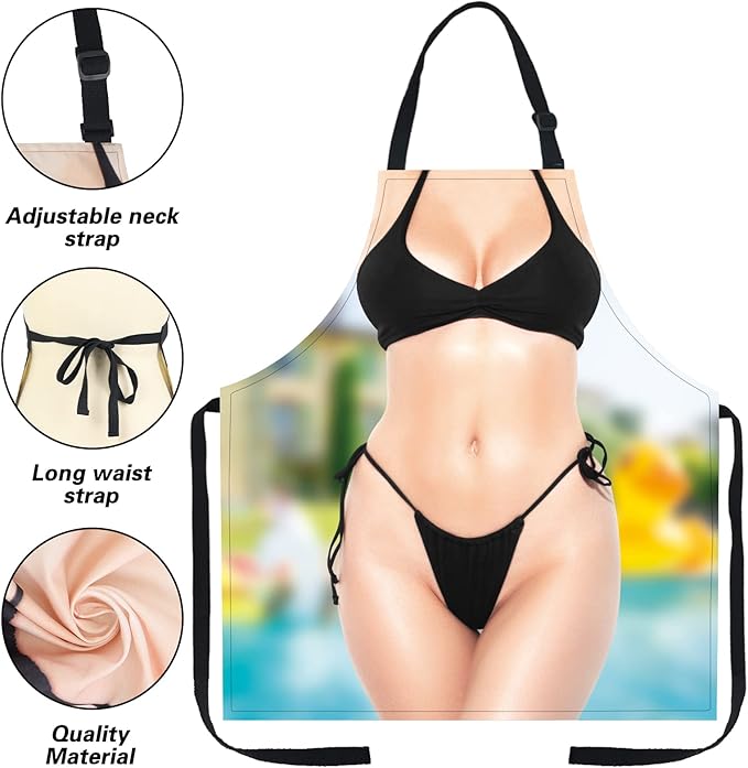 Sexy Aprons for Women Funny Kitchen Cooking Apron for House Warming Party Christmas Gag Gift Exchange