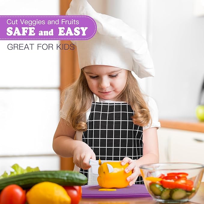Kids Cooking Sets Real, Kids Cooking and Baking Set with Storage Case Kid Safe Knives Cutting Board Apron Cookbook Toddler Cooking Utensils, Montessori Kitchen Tools, Birthday Gifts for Girls Boys