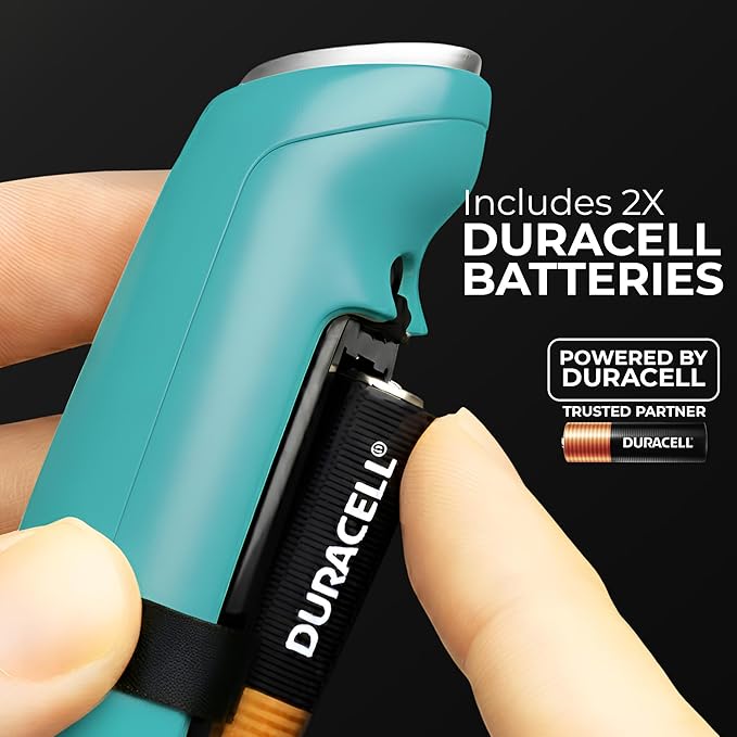 Zulay Kitchen Patented Tornado Triple Whisk Milk Frother with 4 Duracell Batteries – Handheld Foam Maker for Coffee, Lattes, Matcha & Hot Chocolate – Rich, Creamy Froth in Seconds - Turquoise