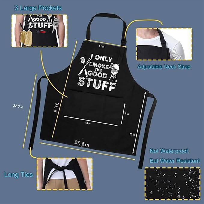 ONFAON Funny Apron for Men Women, Father's Day Gifts, Gifts for Mom,Birthday Gifts for Men Women，Cooking Grilling Apron