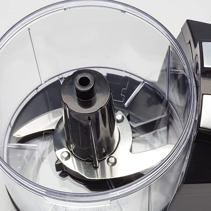 Dominion 1.5 Cup - Electric Mini Food Chopper - Vegetable & Fruit Cutter - Premium Stainless Steel Blades with Safety Lock Cover - One Step/Touch Button - Non-Skid Rubber Feet - Black