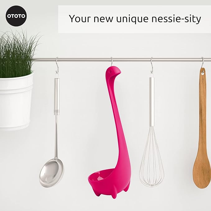 OTOTO The Original Nessie Ladle - Soup Ladle, Funny Gadgets, Loch Ness design, Cooking Gifts for Mom - Cute and Practical Kitchen Utensils - Unique Gifts for Women