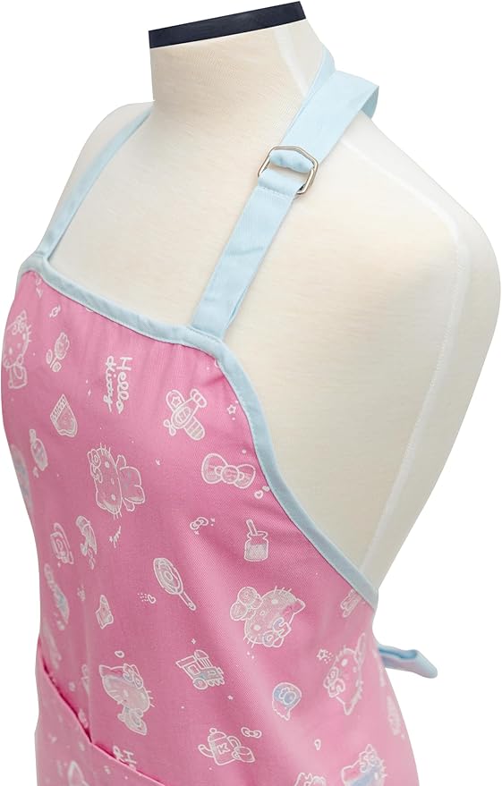 Handstand Kitchen Hello Kitty Print 28" Adult Apron and Pot Holder Set