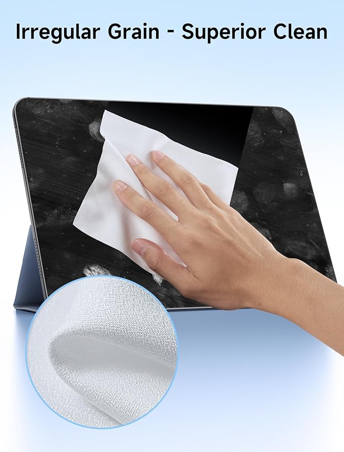 JSAUX 50 Pack Microfiber Cleaning Cloth (6 x 6 in), for Switch 2| Eye Glass Disposable Clean Cloth| Safe for Lens, Eyeglasses, Glasses, Screens, Camera, iPad, iPhone, Phone, Steam Deck, TV Screen