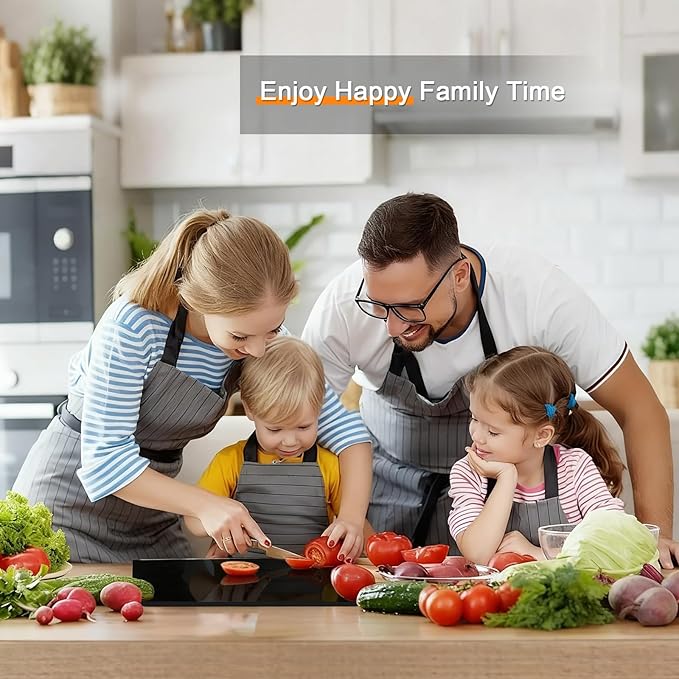 Black Cutting Boards for Kitchen, Acrylic Cutting Board with Counter Lip Countertop Protector, Non-Slip Tablas Para Picar Cocina, Kitchen Decor Apartment Essentials House Warming Gifts(20"x16")