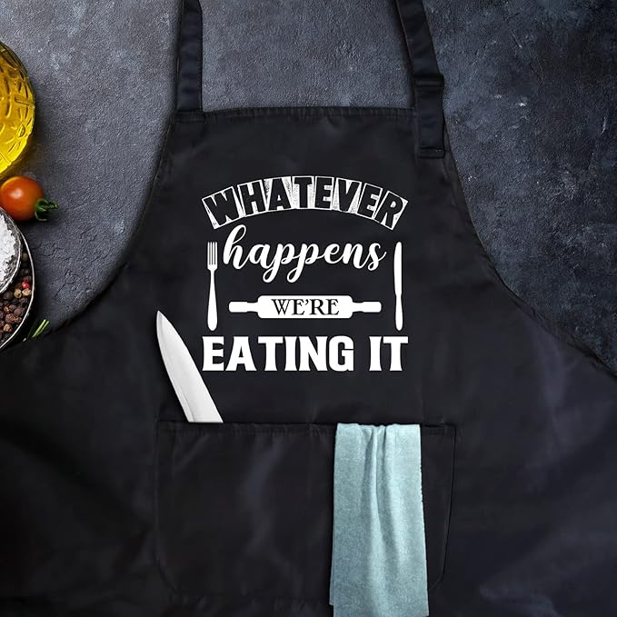 Funny apron for men Adjustable Waterproof with Pockets for Cooking Baking BBQ Gift Apron for Day, Birthday Gifts