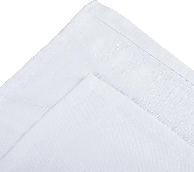Urban Villa Kitchen Towels 100% Cotton Dish Towels for Kitchen(Set of 3)20”x30” Dish Cloths Highly Absorbent Kitchen Linen Set with Hanging Loop Perfect for Drying Dishes Cleaning Hand Towels – White