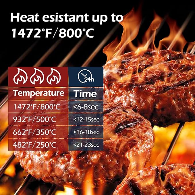 Z GRILLS BBQ Grill Gloves 1472℉ Oven Gloves Heat Resistant Barbecue Silicone Heat Resistant Mitts Smoking Cooking, Universal Size for Barbecue, Baking, Frying, Welding, Cutting
