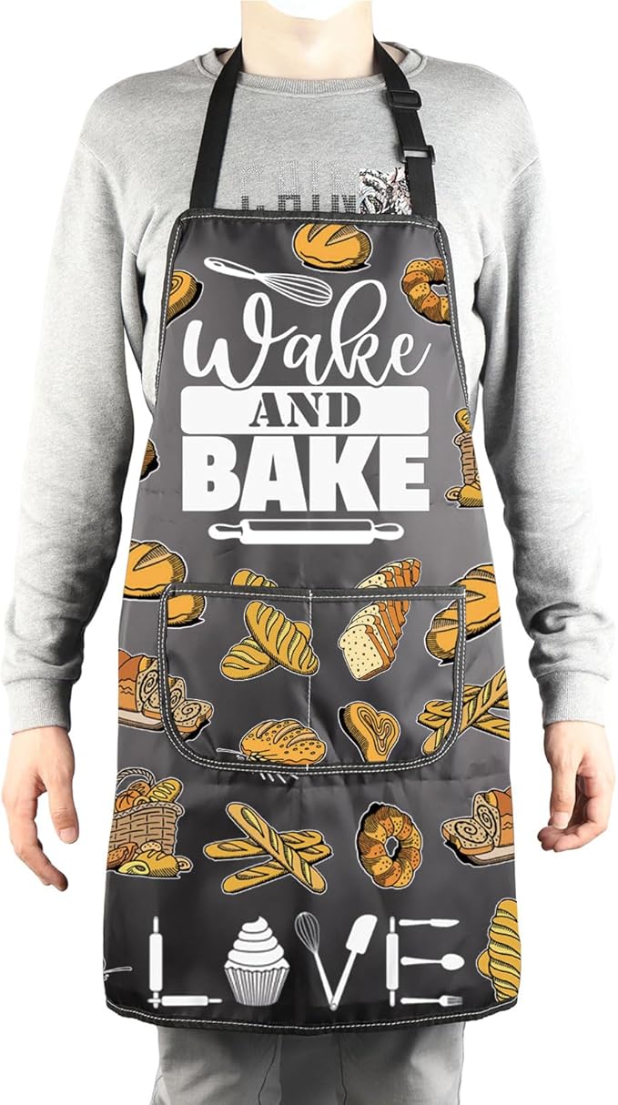 MBMSO Baking Apron the Secret Ingredient is Always Love Apron Baker Gifts Baking Cooking Gifts for Bake Lover Kitchen Apron