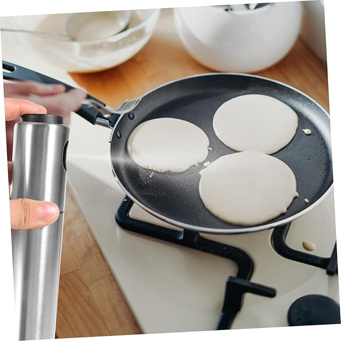Zerodeko 1pc Stainless Steel Oil Sprayer for Cooking Bbq and Outdoor Activities Portable and Lightweight Multi-purpose Oil Bottle for Vinegar and More