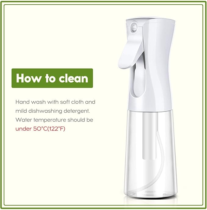 Mistifi Oliver Oil Sprayer for cooking, Spray bottle 12oz, Non-Aerosol Refillable Dispenser Oil Mister FS604 Salad Style