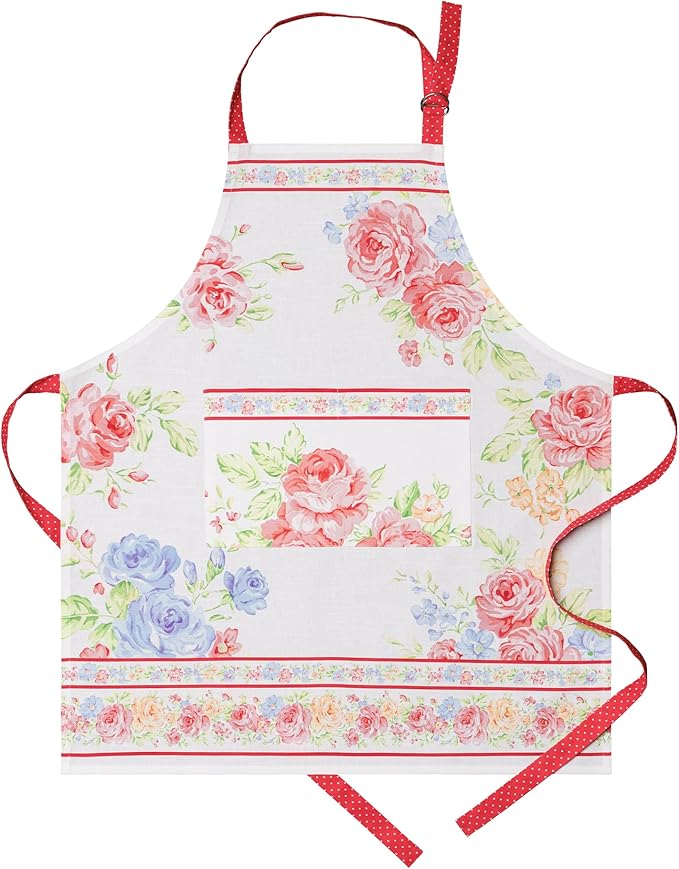 Maison d' Hermine 100% Cotton Apron for women with Pocket Kitchen Chef Apron for Men Cooking Mothers Day Gifts