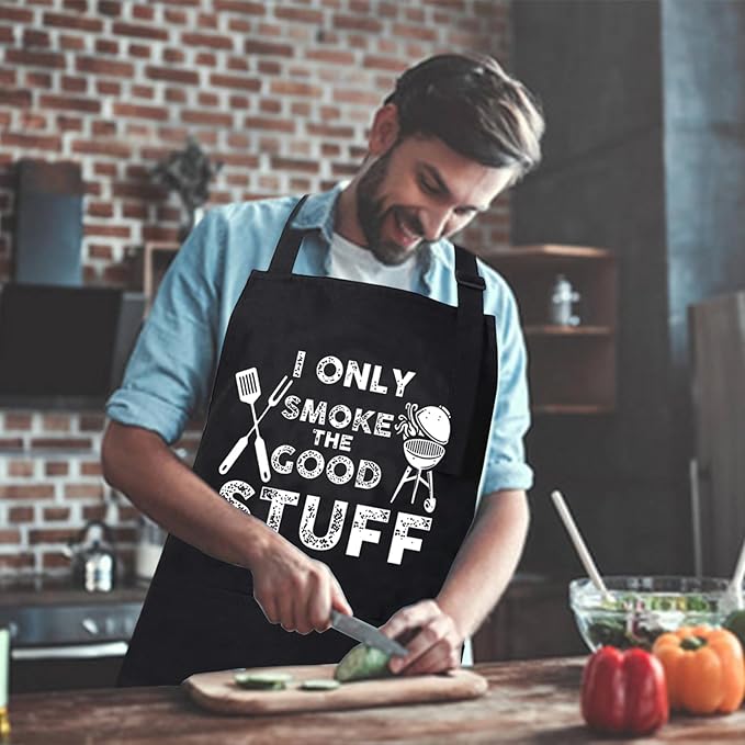 ONFAON Funny Apron for Men Women, Father's Day Gifts, Gifts for Mom,Birthday Gifts for Men Women，Cooking Grilling Apron