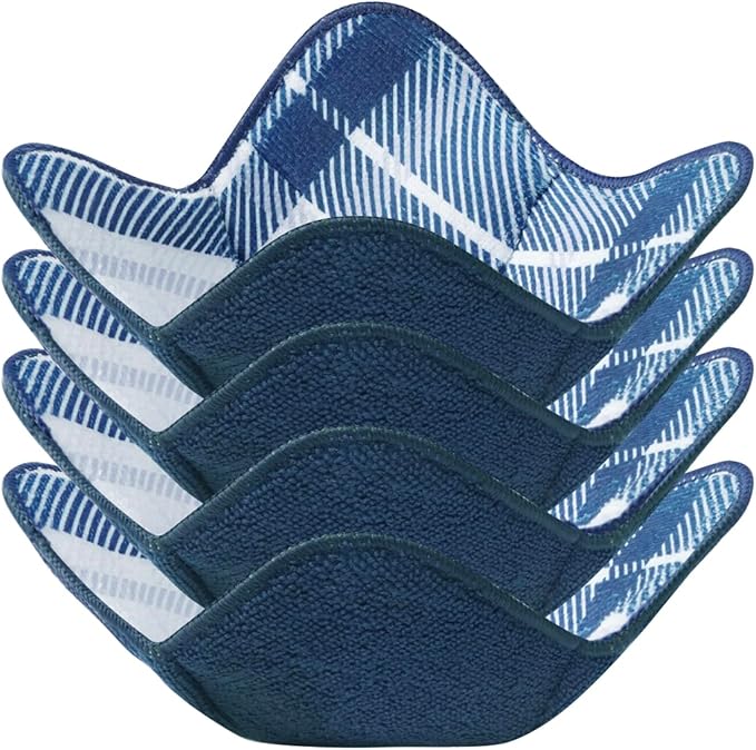 Aticca Microwave Bowl Cozy Holders for Hot Food Set of 4 Hot Pads for Bouillon Cups Multipurpose Heat Proof Plate Holder