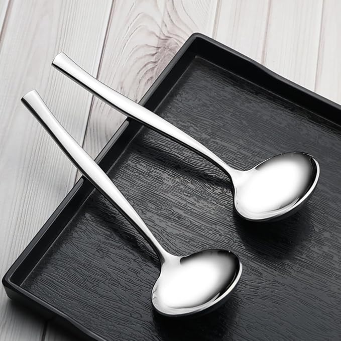 Small Stainless Steel Gravy Soup Ladles, Gravy Ladle Spoon, 8 Pieces