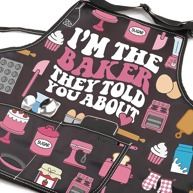 WSNANG Funny Baking Aprons with Pockets In My Baking Era Apron Bakers Gifts Pastry Chef Gift
