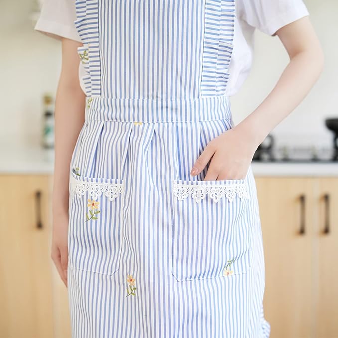 Funny Aprons for Women with Pockets, Kitchen Cooking Grilling Bbq Cute Chef Apron, Mothers Day Birthday Gifts for Women