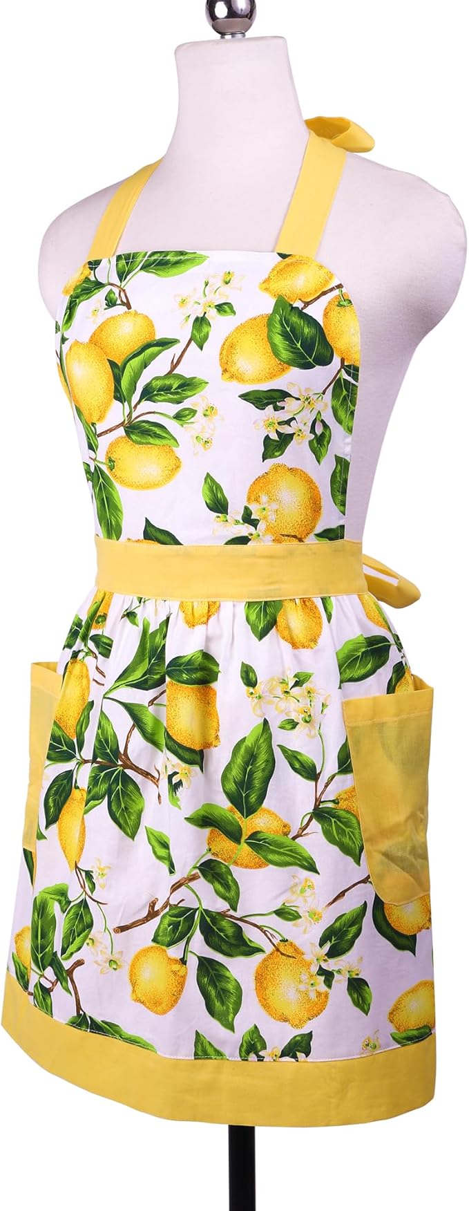 NEOVIVA Kitchen Aprons for Women with Pockets,Cooking Aprons for Women,Vintage Apron for Baking Gardening,Gifts for Mothers