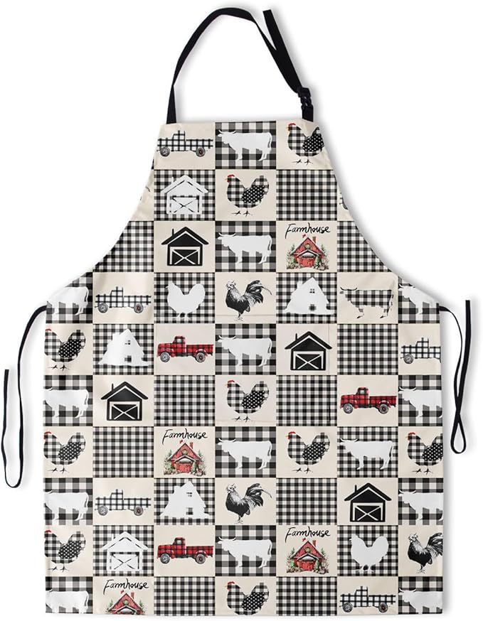 Imiss Waterproof Stain-Resistant Cooking Chef Aprons for Grill BBQ Baking 27 X 31 Inch
