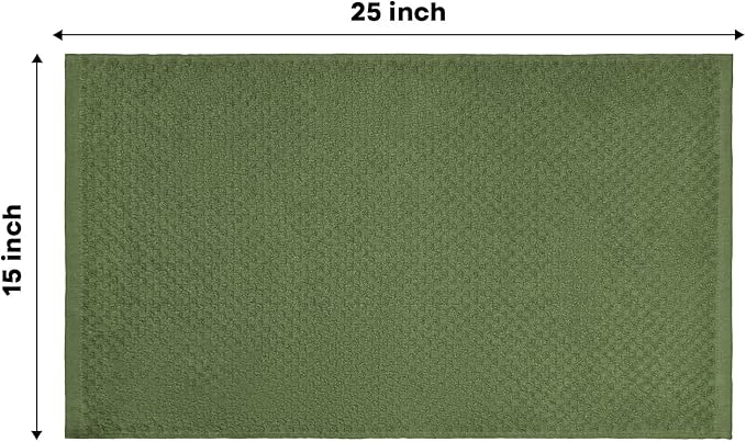 Artoid Mode Ring Spun Cotton Green Kitchen Dish Towels, 15x25 Inch Ultra Soft Absorbent Quick Drying Household Cleaning Tea Towels Bar Towels Set of 6
