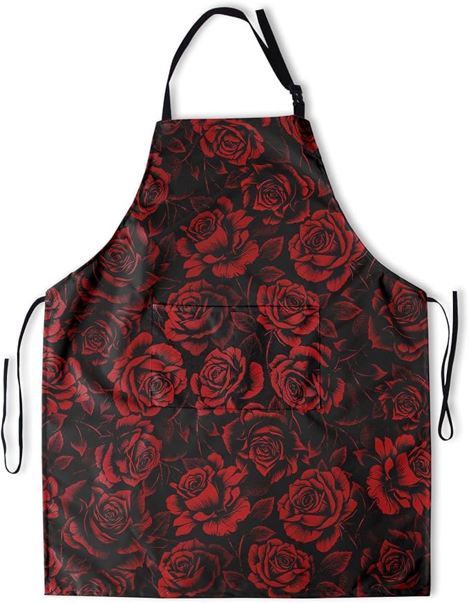 Funny Apron Polyester Grooming Aprons with Pocket for Cooking Kitchen Grilling Adults