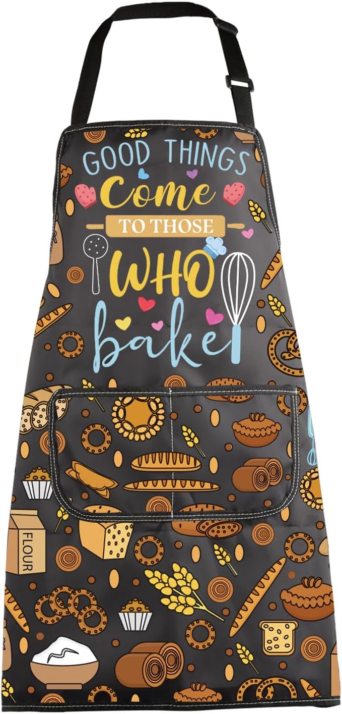 MBMSO Baking Apron the Secret Ingredient is Always Love Apron Baker Gifts Baking Cooking Gifts for Bake Lover Kitchen Apron