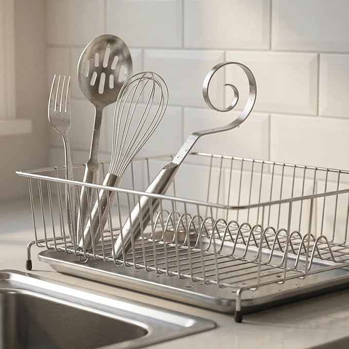TEEVEA Seamless Danish Dough Whisk Stainless Steel Sourdough Bread Pizza Pastry