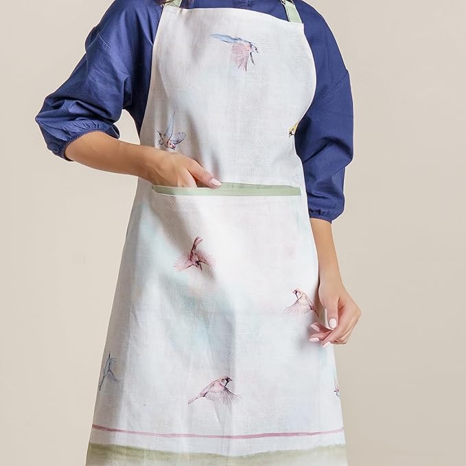 Maison d' Hermine 100% Cotton Apron for women with Pocket Kitchen Chef Apron for Men Cooking Mothers Day Gifts