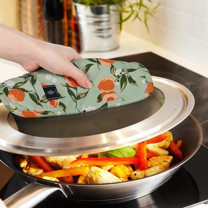 BONTHEE Pot Holders for Kitchen Heat Resistant Hot Pads for Countertops Oven Pot Holders Cotton Potholders for Kitchen Cooking Baking - 2PCS