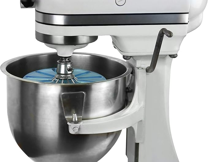 Whisk Wiper® PRO compatible with KitchenAid Bowl-Lift Stand Mixers - Mix Without The Mess - The Ultimate Stand Mixer Accessory - Only Compatible With 6-Wire Whisks (Glass Blue)