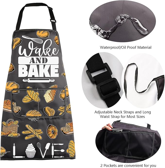 MBMSO Baking Apron the Secret Ingredient is Always Love Apron Baker Gifts Baking Cooking Gifts for Bake Lover Kitchen Apron