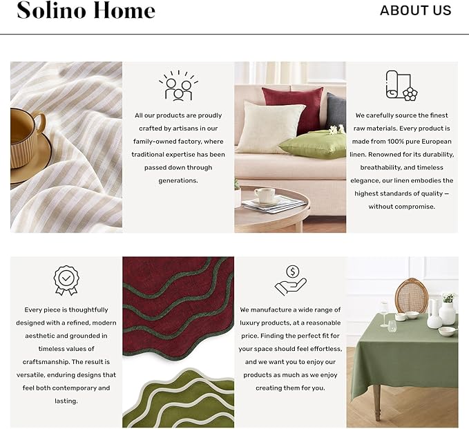 Solino Home Linen Placemats Set of 4 - Classic Hemstitch Royal Blue Placemats 14 x 19 Inch - 100% Pure Linen Table Mats for Spring, Summer
