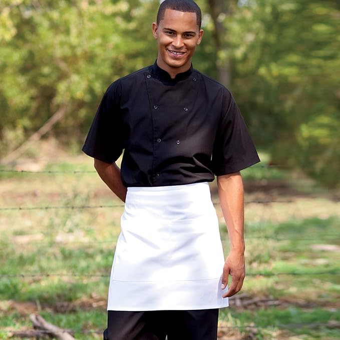 Uncommon Threads Unisex Half Waist Apron with Two Pockets