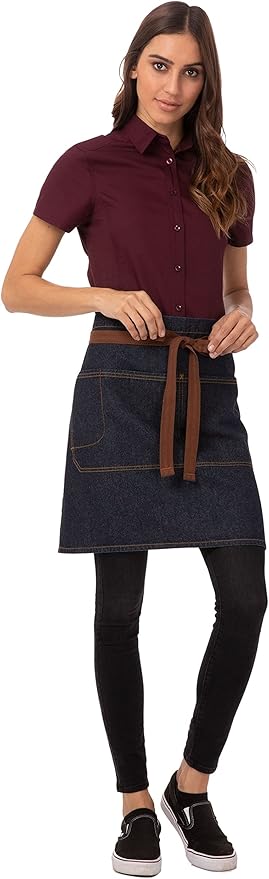 Chef Works Unisex Memphis Half Bistro Apron