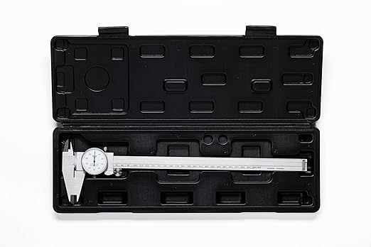 PEC Dial Caliper 0-300mm, Stainless Steel Precision Measuring Tool with Shock-Proof Dial, High Accuracy ±0.03mm