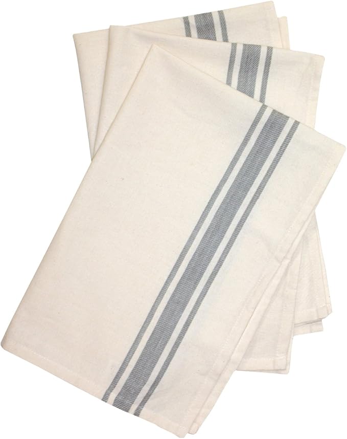 Aunt Martha's Gray Striped Dish Towels, 3 towels ($4.10 each)