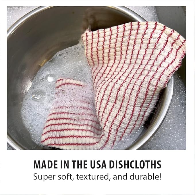RADA Cutlery 2-Piece Dishcloths (B305), 11" x 12ʺ, Multicolored (Colors Will Vary)