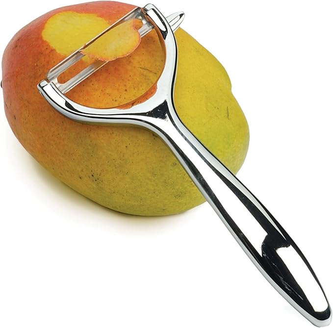 RSVP International Vegetable Peelers and Slicing Kitchen Collection, Y-Shaped Peeler, Stainless Steel
