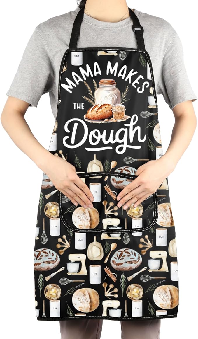 JNIAP Bread Baking Apron Bread Baker Aprons i Loaf Sourdough Baking Mom Gifts Baking Master Apron