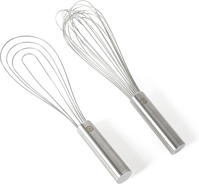 Martha Stewart Richburn 2pc 12" Stainless Steel Balloon & Flat Whisk - Satin Finish