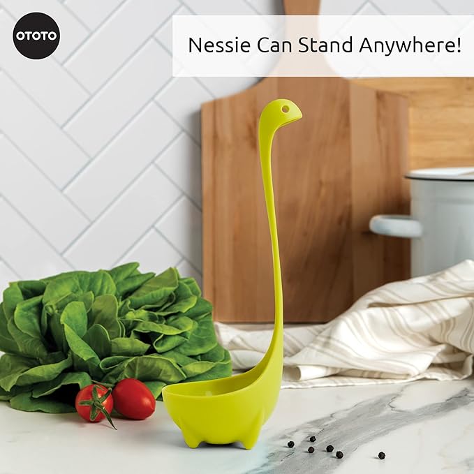 OTOTO The Original Nessie Ladle - Soup Ladle, Cute Gifts, Funny Kitchen Gadgets, Loch Ness design, Cooking Gifts for Mom - Cute and Practical Kitchen Utensils - Unique Gifts for Women, Mothers Day