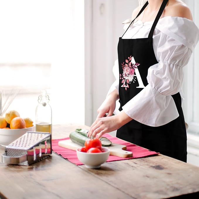 Personalized Aprons for Women with Pockets, Cute Aprons for Women Chef Baking, Cooking Gifts for Mom Birthday
